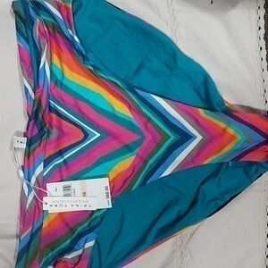 Trina Turk Multicolored  Reversible Bottom Swimwear Size 10